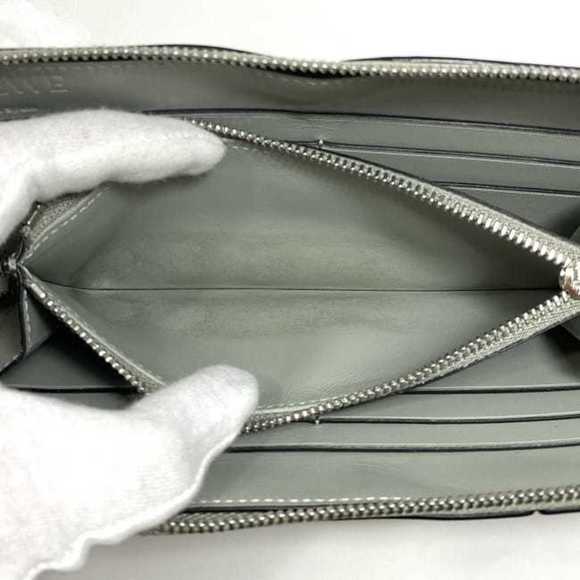 LOEWE Round Long Wallet f-22460 Gray Green GRIS CEN Puzzle C510T12X10 Leather... - Picture 6 of 11